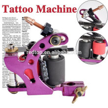 Hermosa pistola de cobre hecha a mano de la máquina del tatuaje en púrpura para el uso de la señora